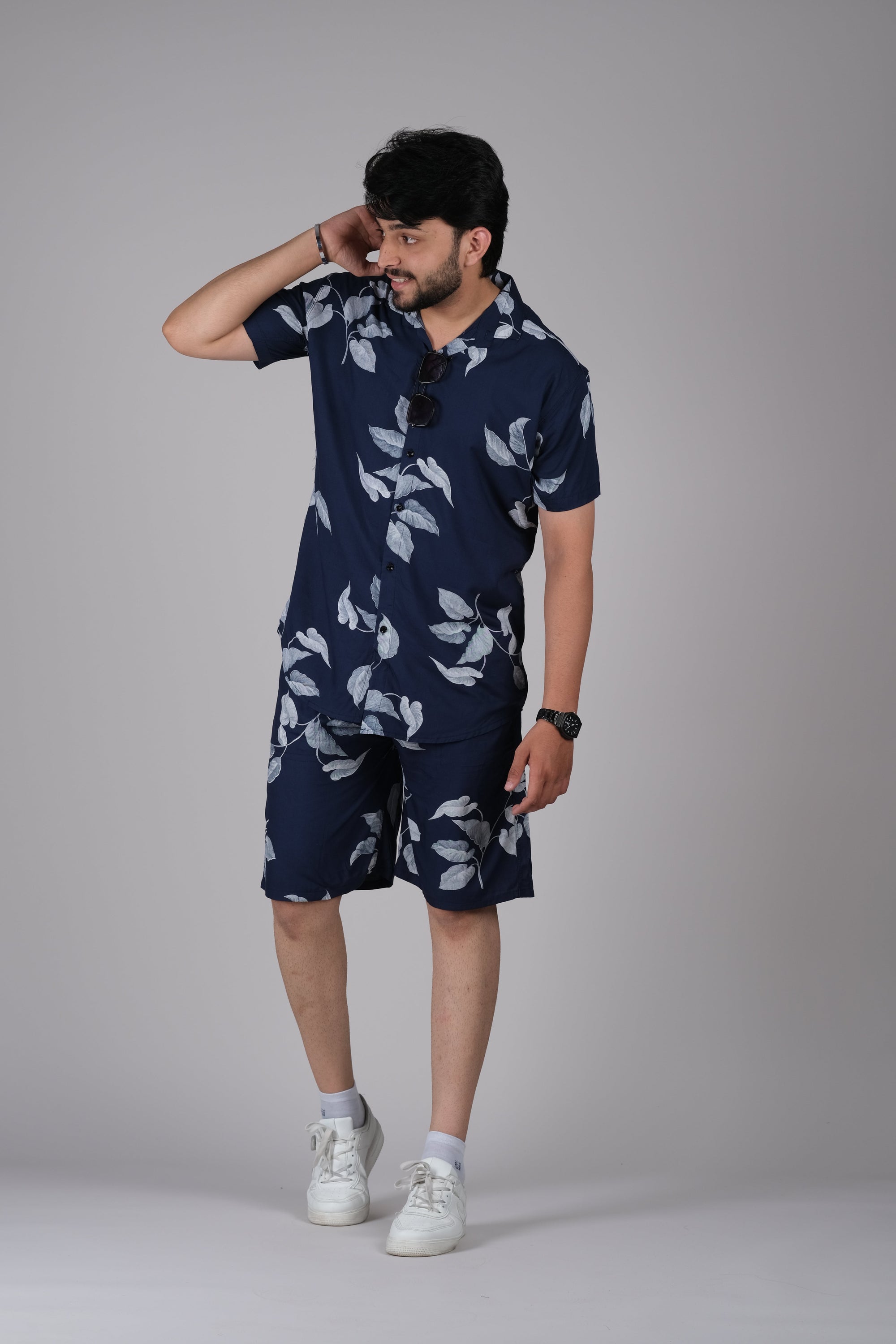 Men's Geometric Print Co-Ord Set