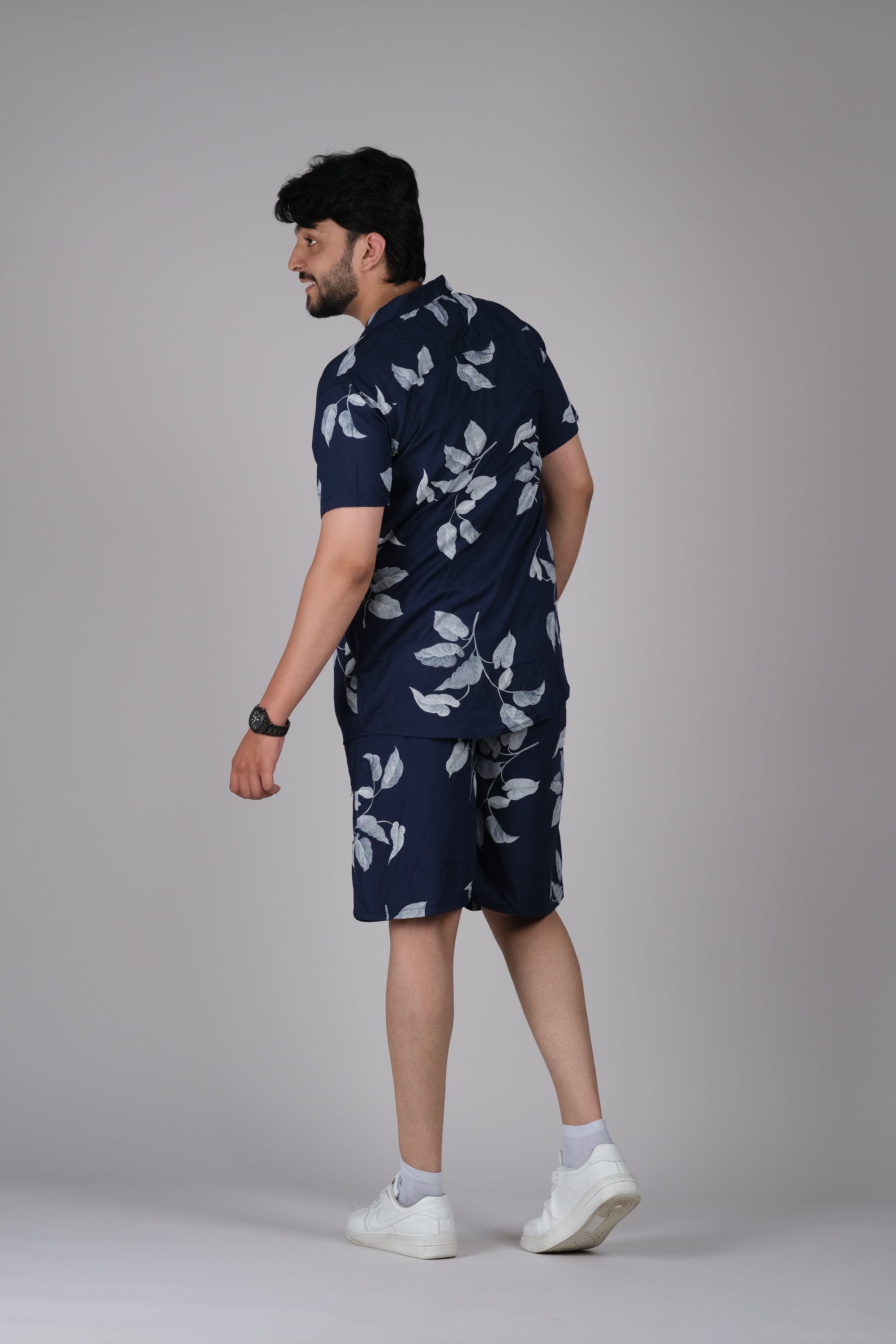 Men's Geometric Print Co-Ord Set