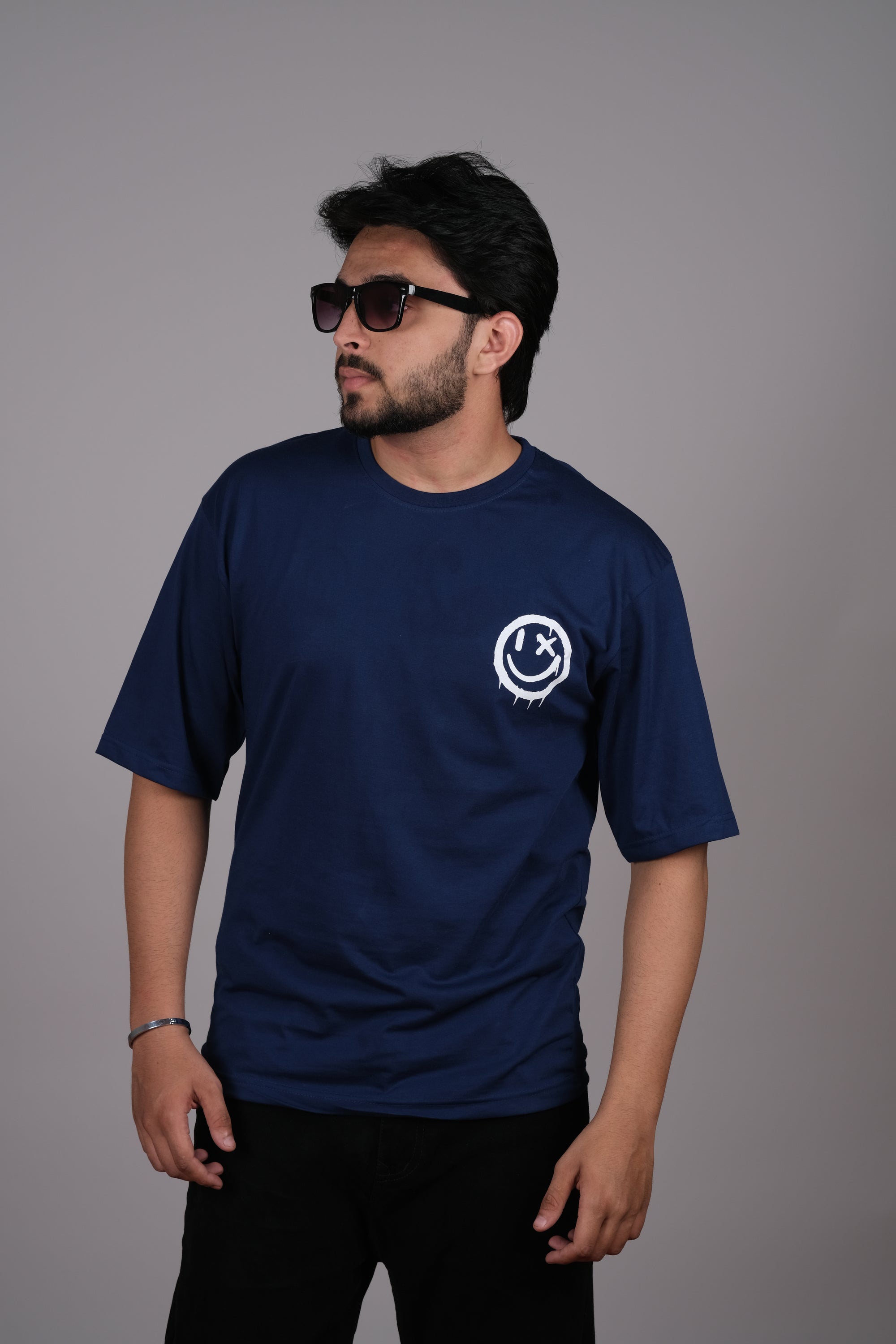Navy Blue Oversized T-Shirt