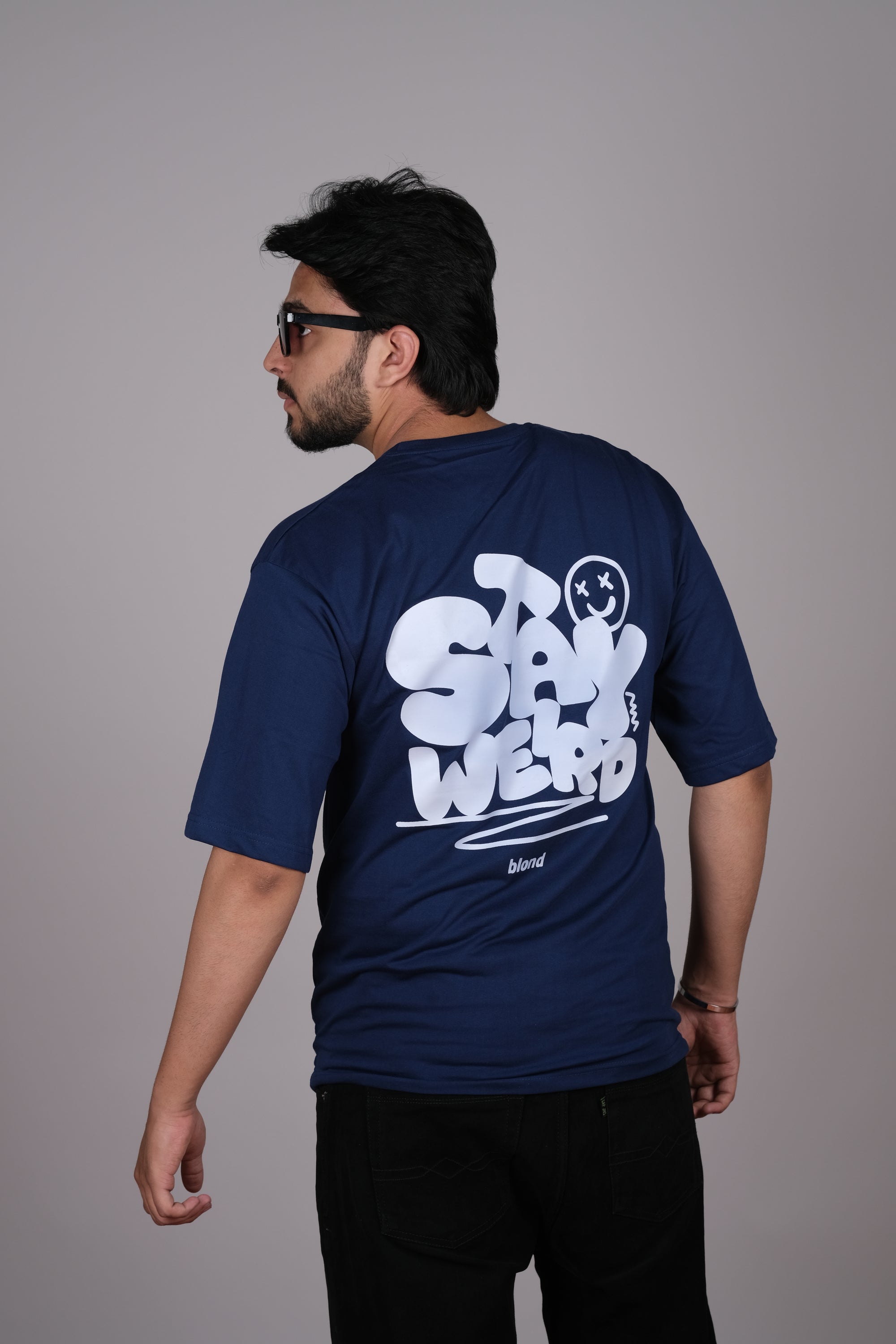 Navy Blue Oversized T-Shirt