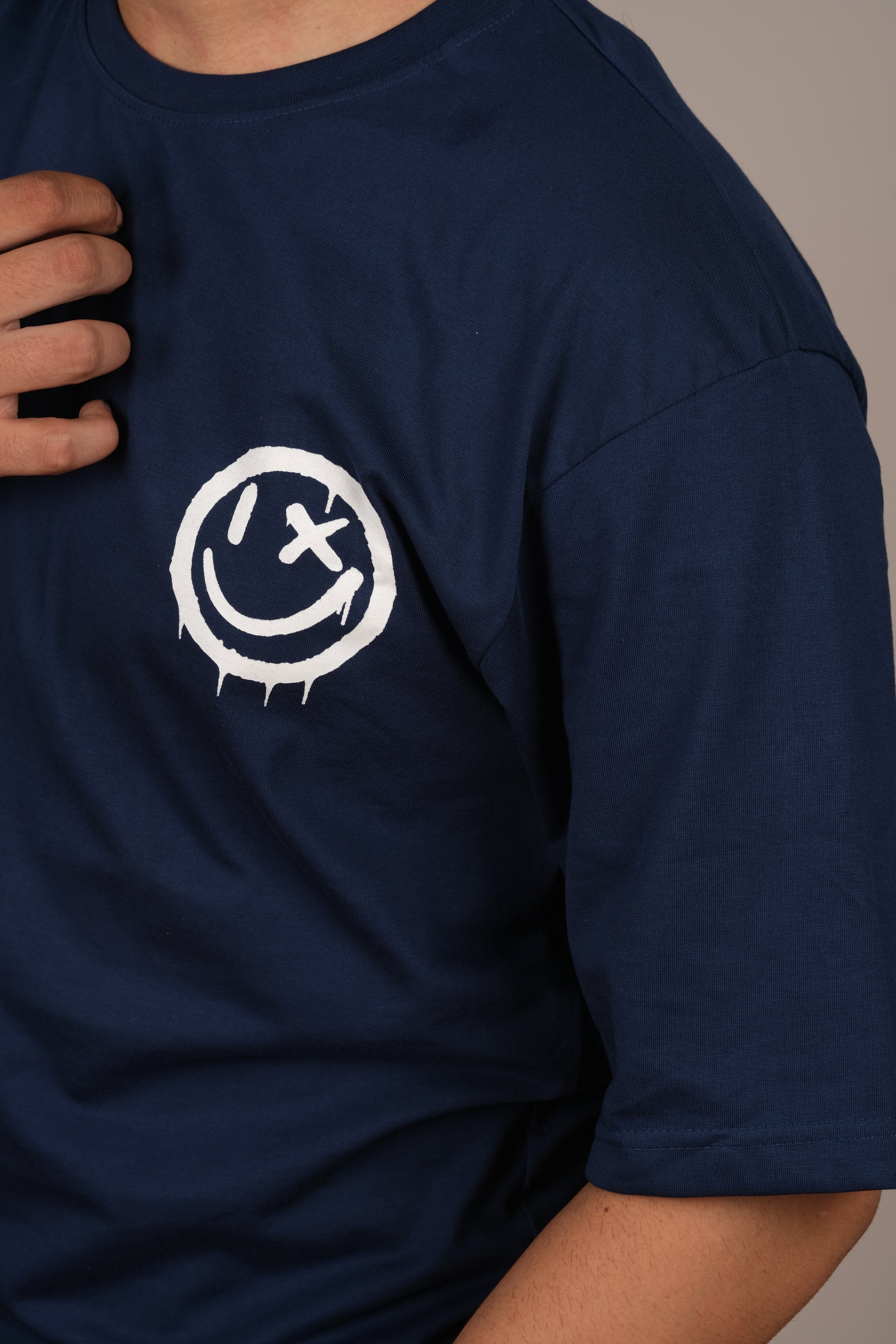 Navy Blue Oversized T-Shirt