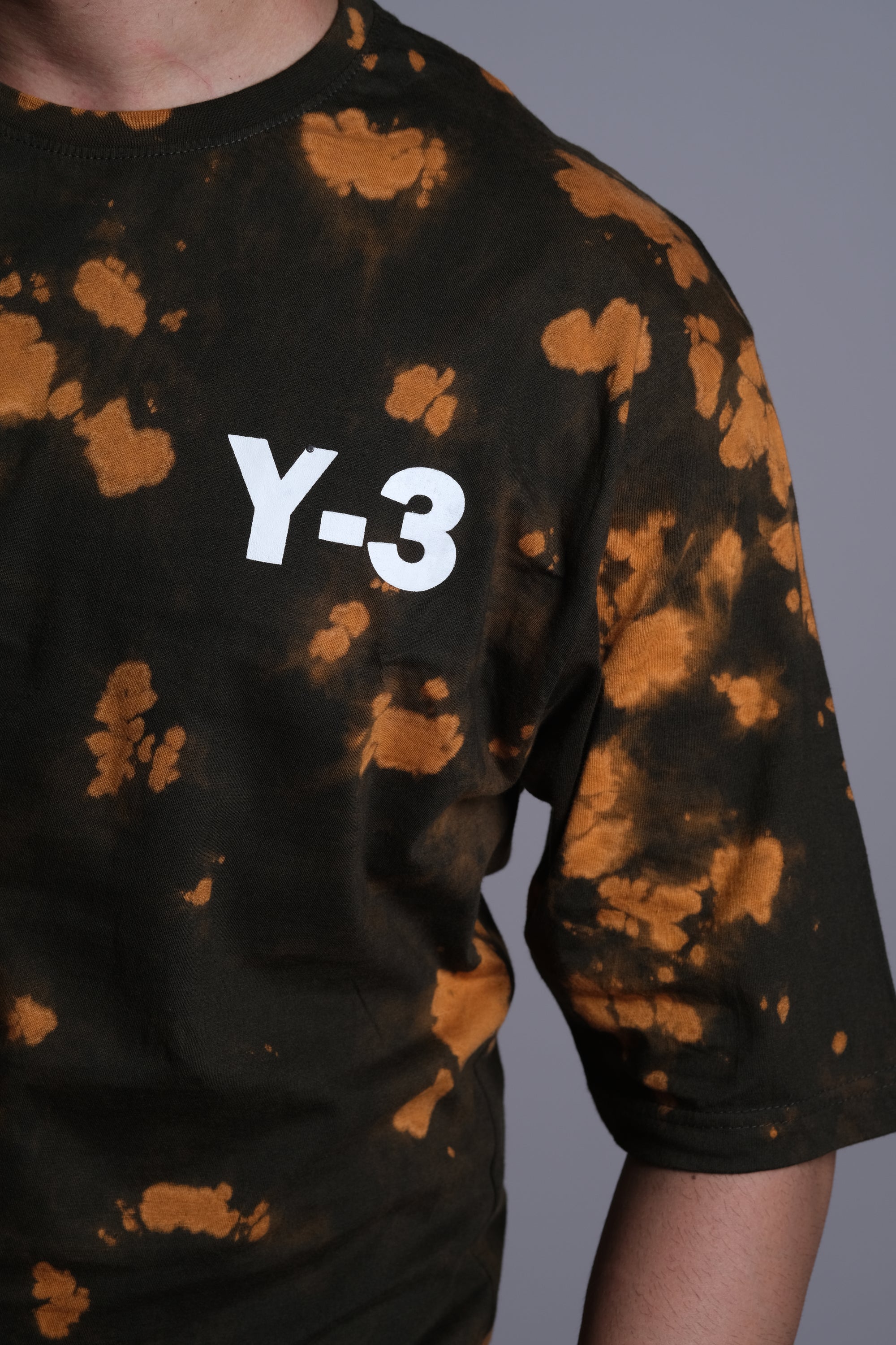 Vintage Black Orange Tie-Dye T Shirt