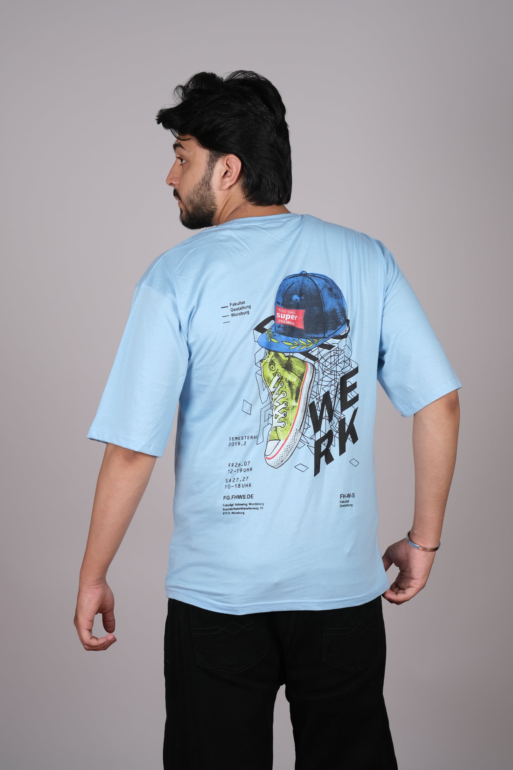 Light Blue Oversized T-Shirt