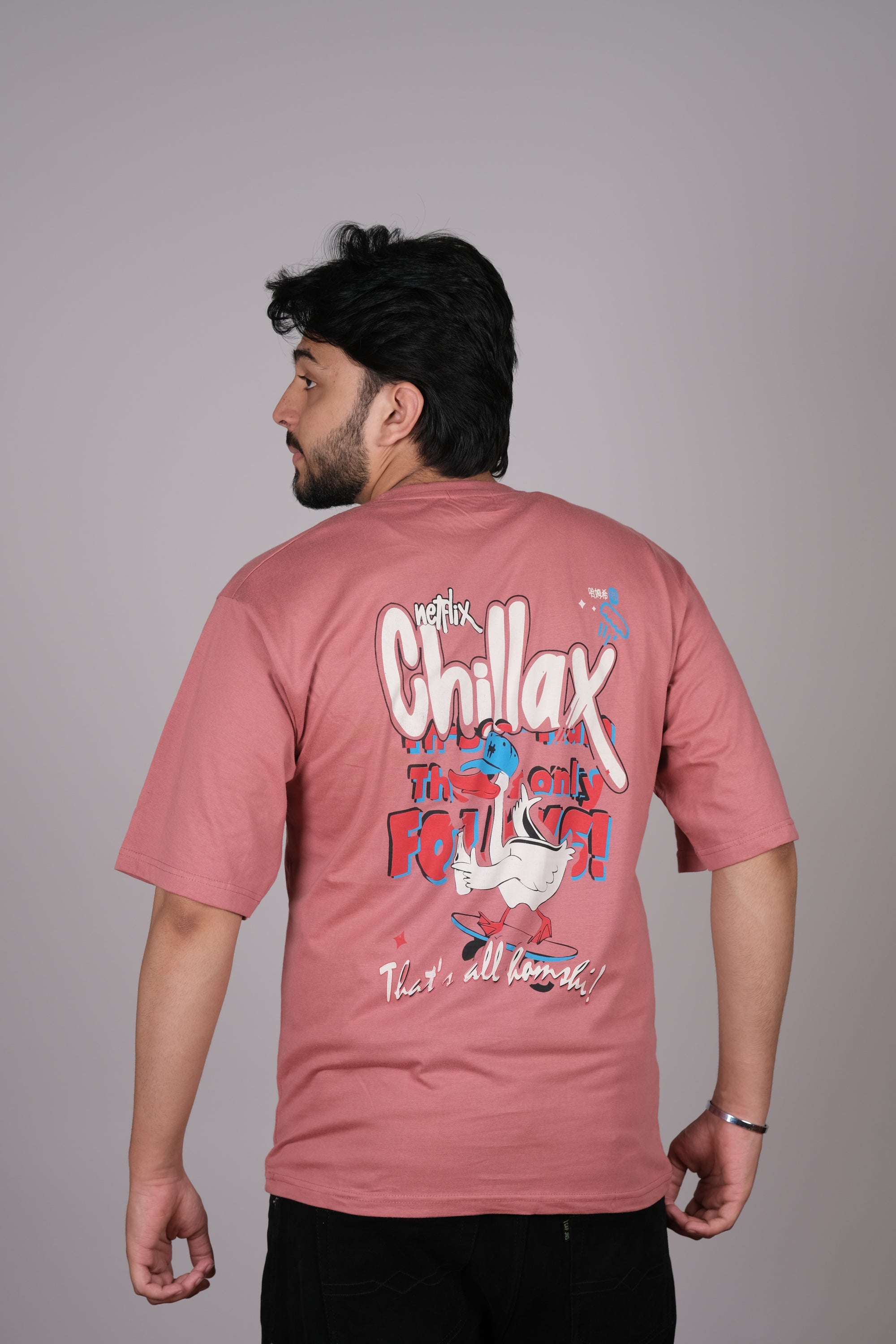 Onion Pink Oversized T-Shirt