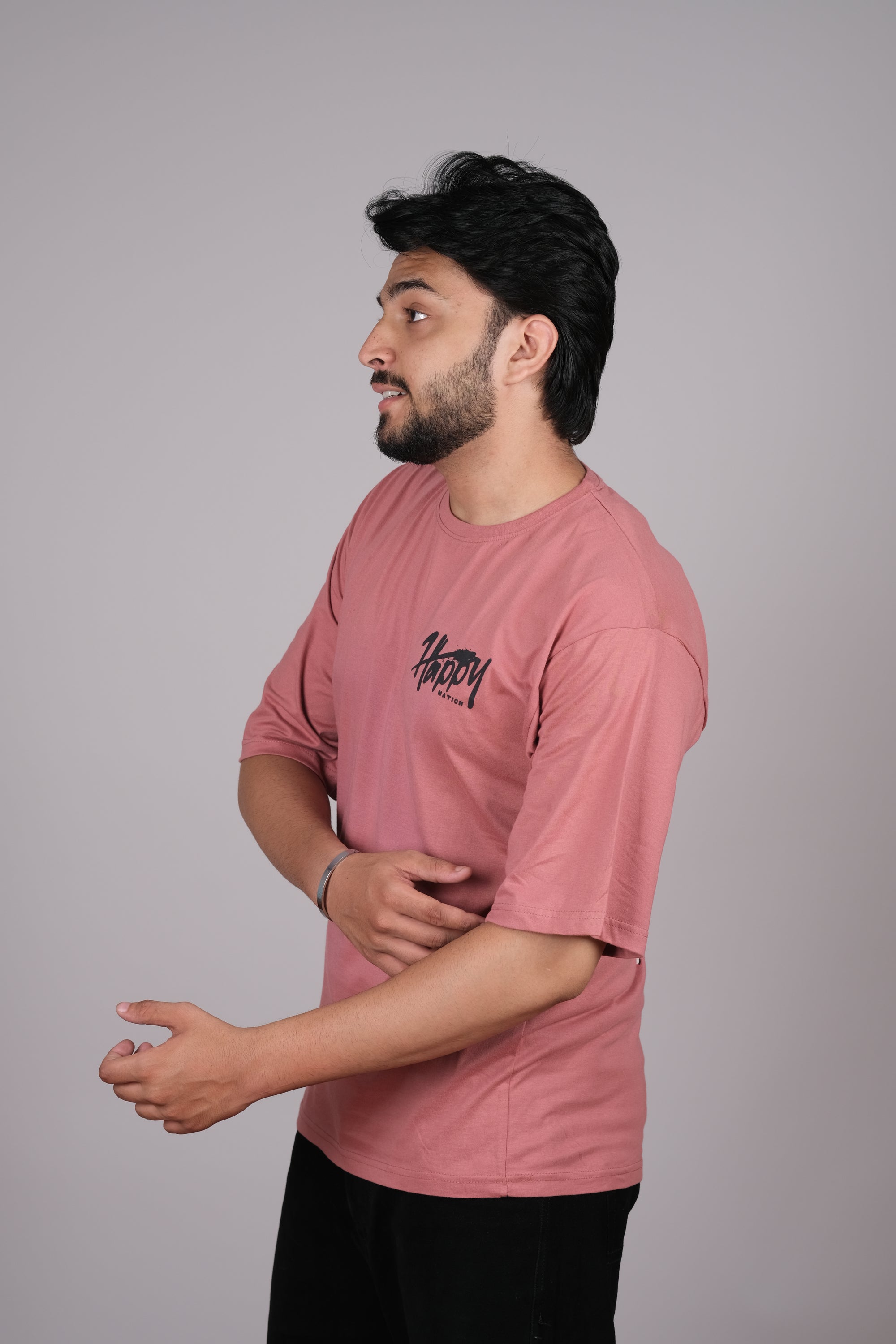 Onion Pink Oversized T-Shirt