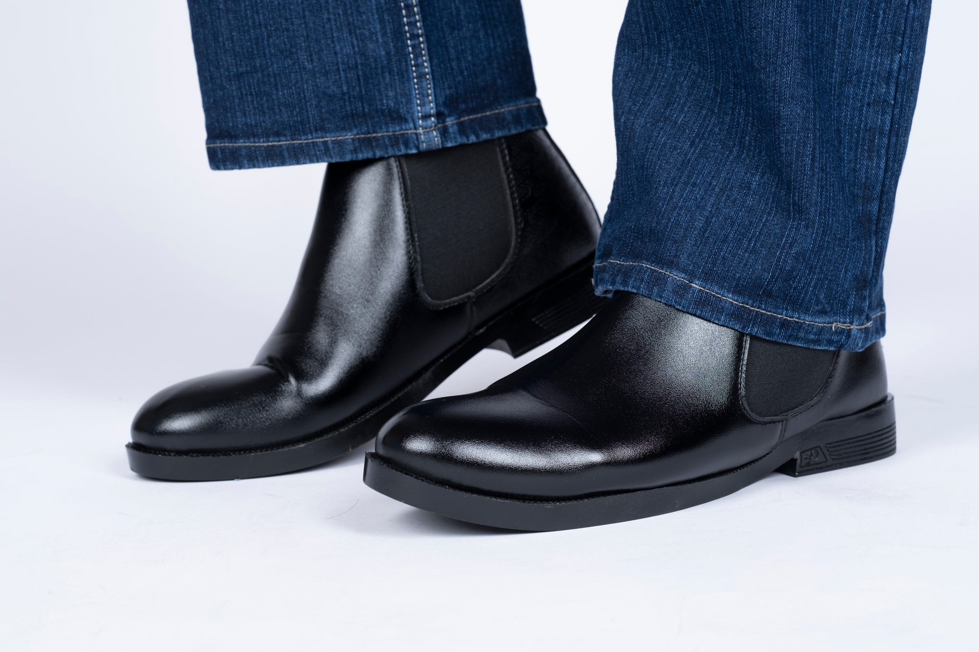 Classic Black Chelsea Leather Boots