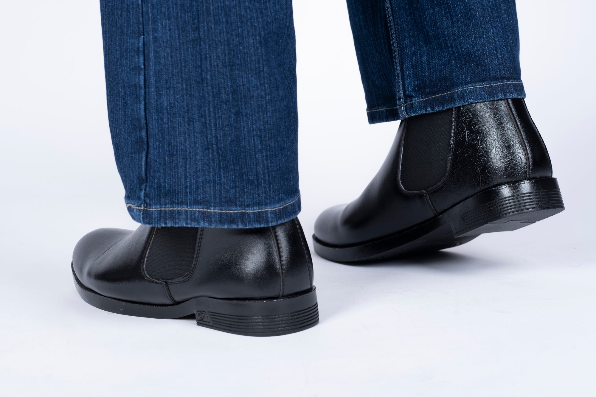 Classic Black Chelsea Leather Boots