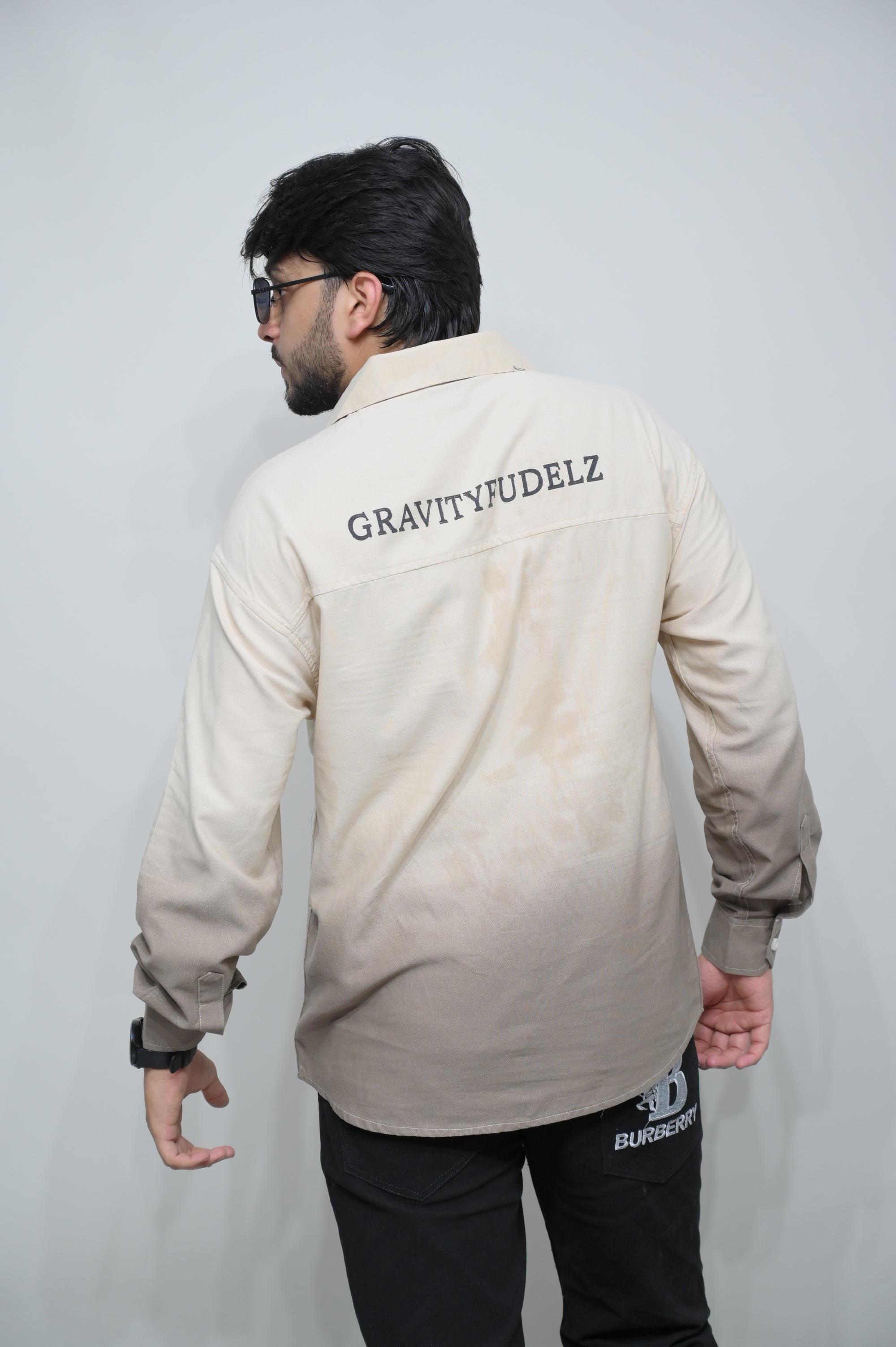 Dual Tone Gradient Casual Shirt