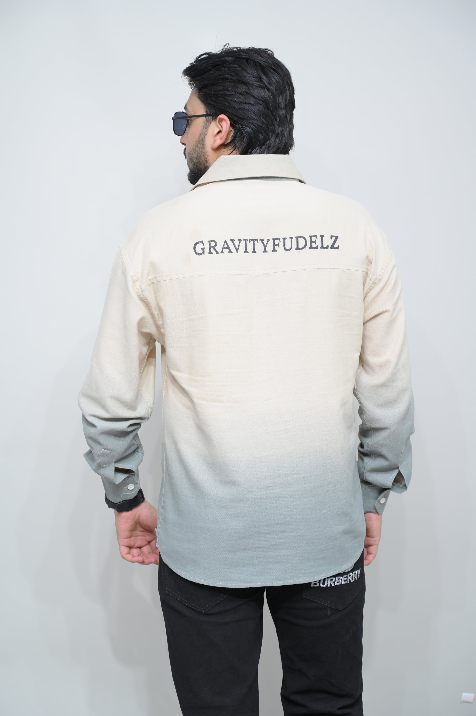 Dual Tone Gradient Casual Shirt