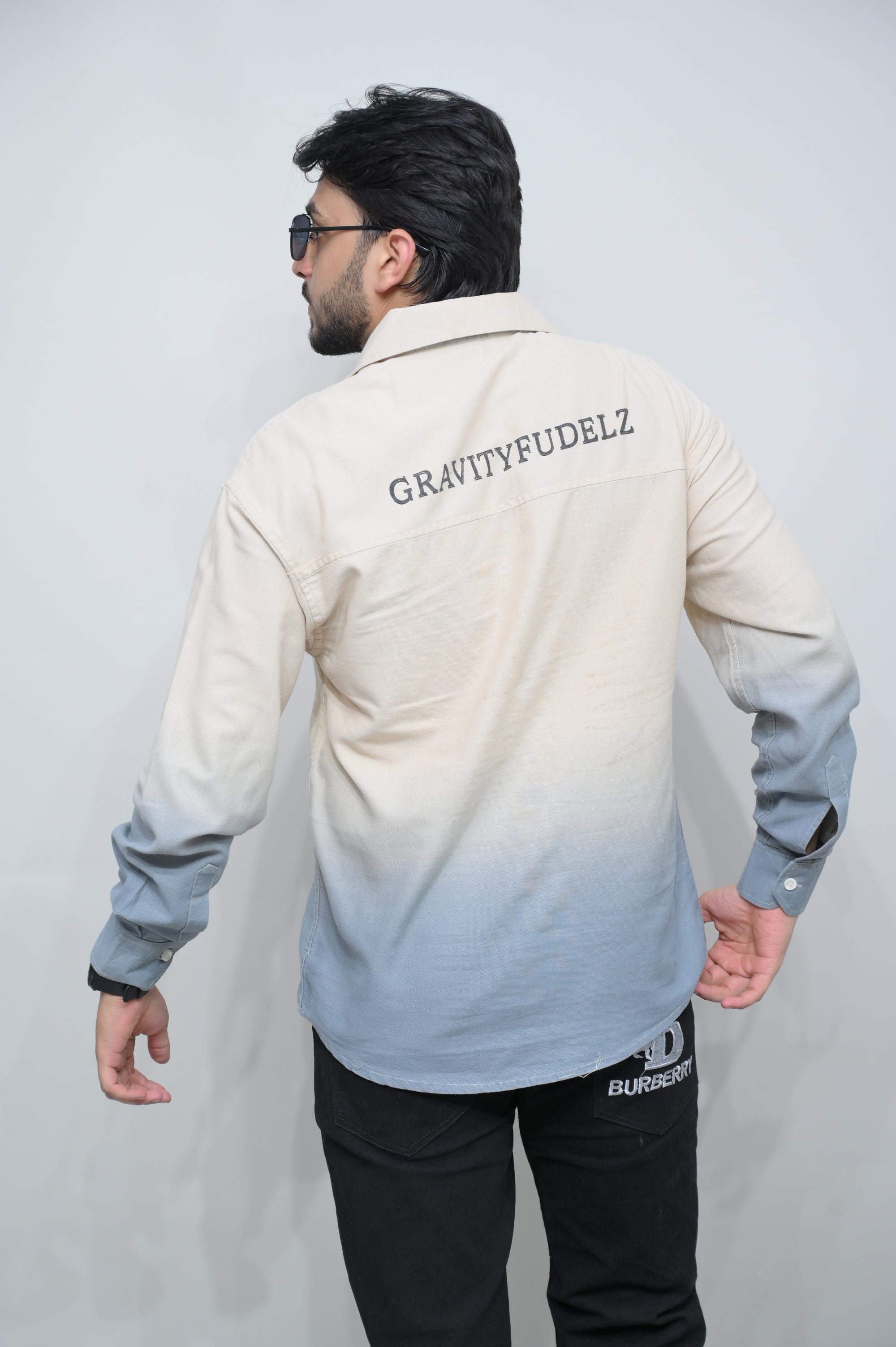 Dual Tone Gradient Casual Shirt