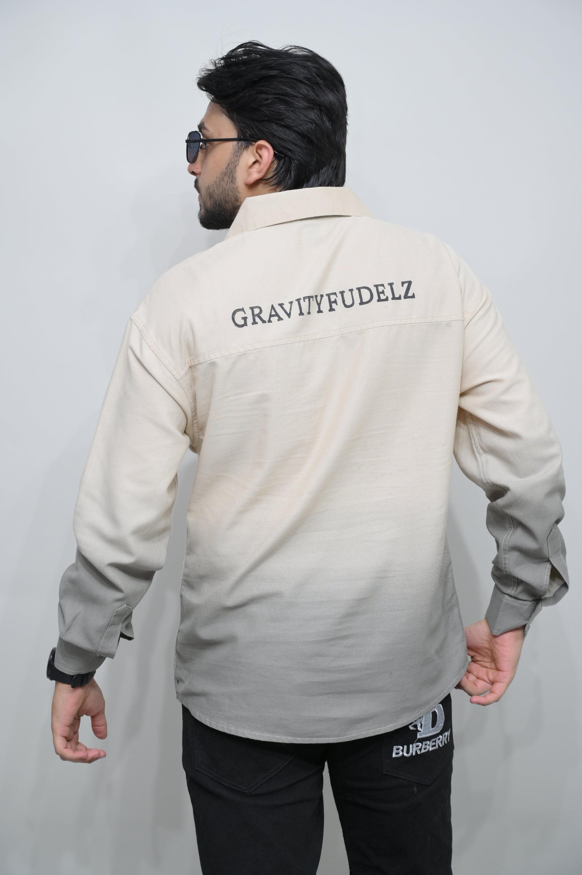 Dual Tone Gradient Casual Shirt