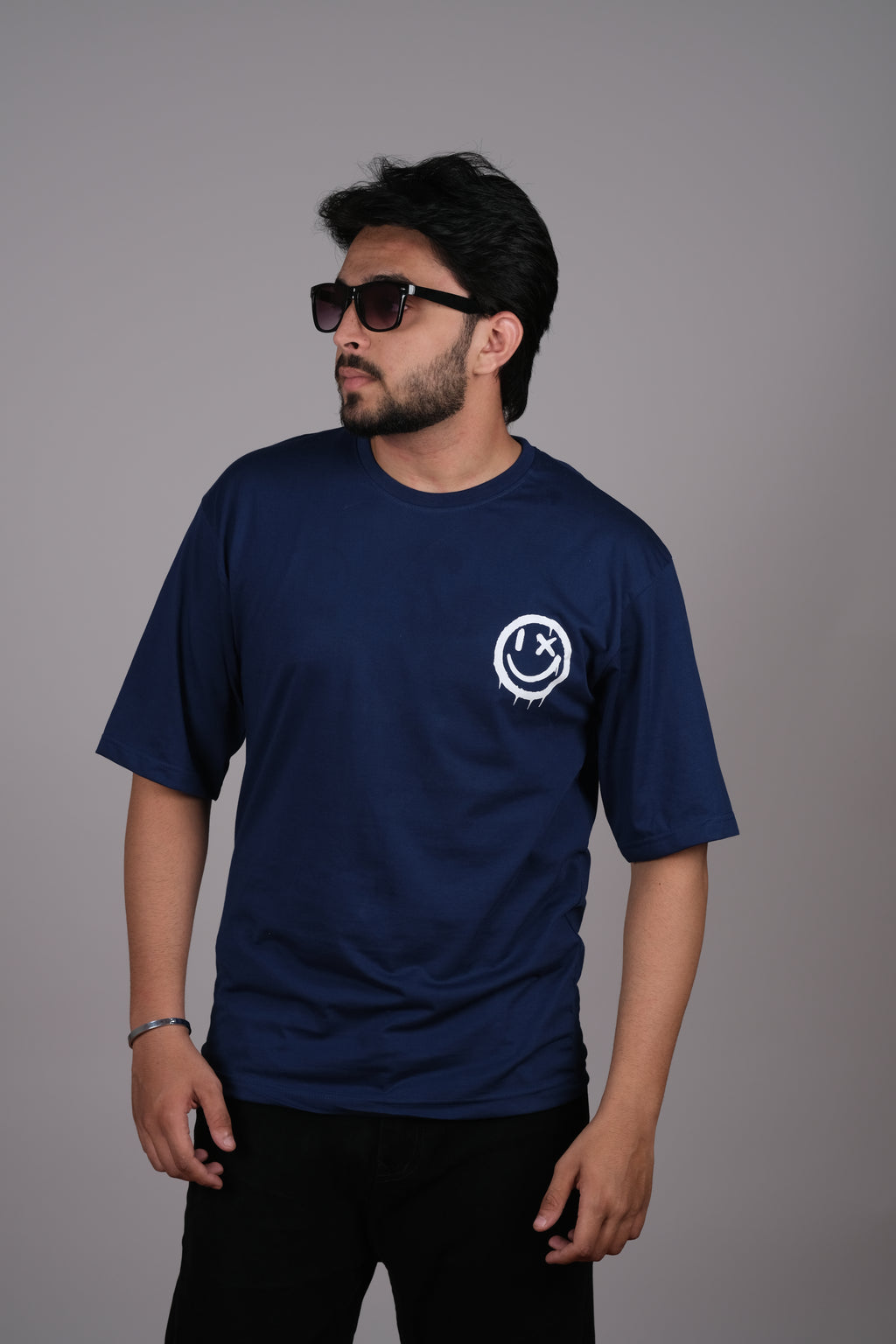 Navy Blue Oversized T-Shirt