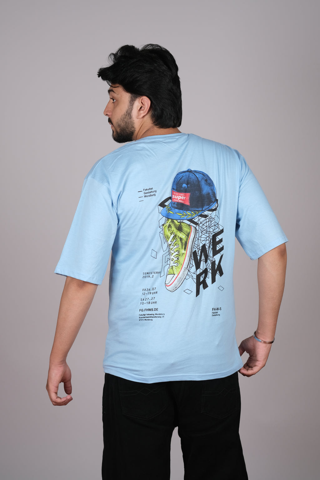 Light Blue Oversized T-Shirt