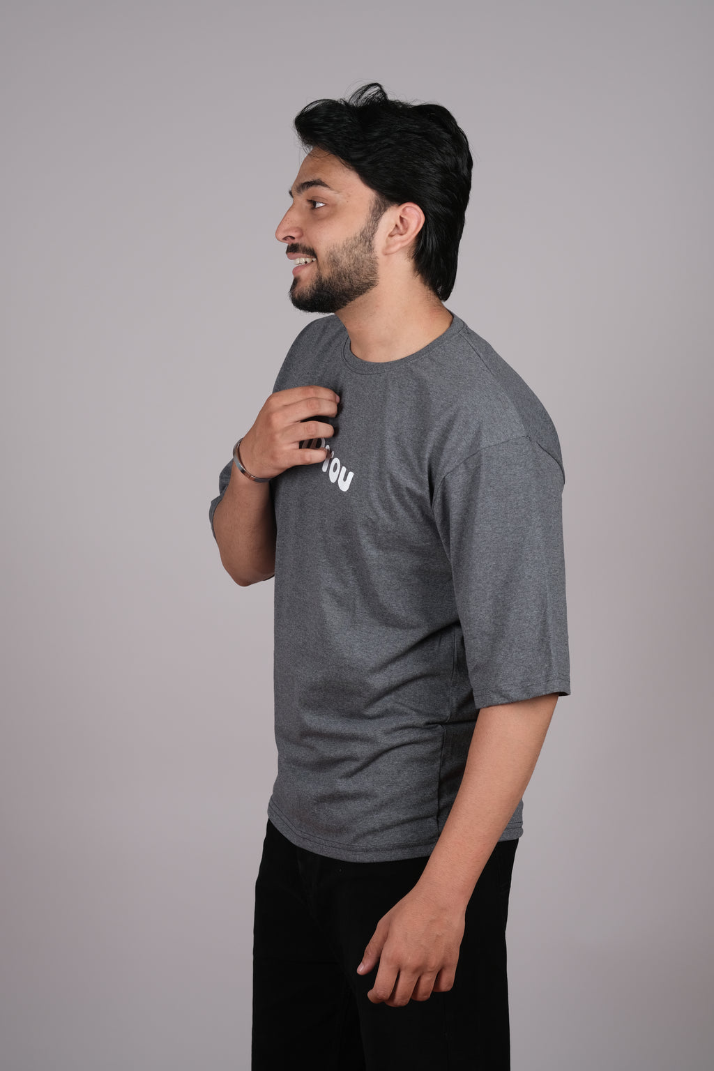 Dark Grey Oversized T-Shirt
